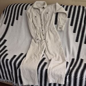 12th TRIBE off White Corduroy Jumper Small, Inseam 27 & 1/2